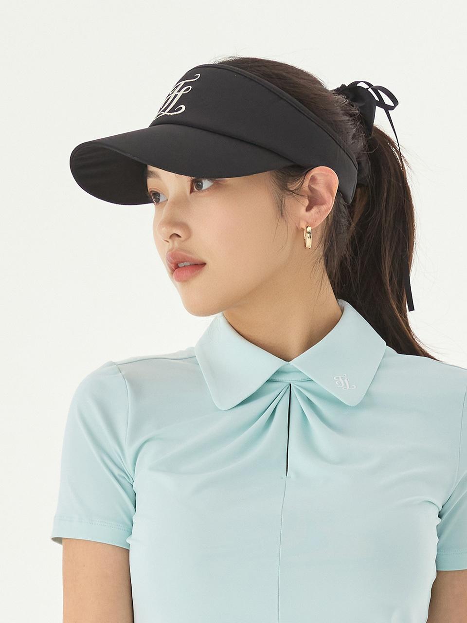 FAIRLIAR GOLF Mini Scrunchie Visor [Black]