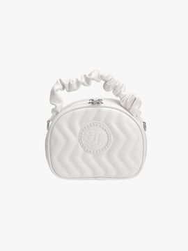 FAIRLIAR GOLF Pearl Patch Quilted Detachable Strap Tote Bag [Ivory]