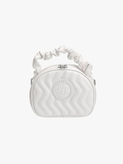 FAIRLIAR GOLF Pearl Patch Quilted Detachable Strap Tote Bag [Ivory]