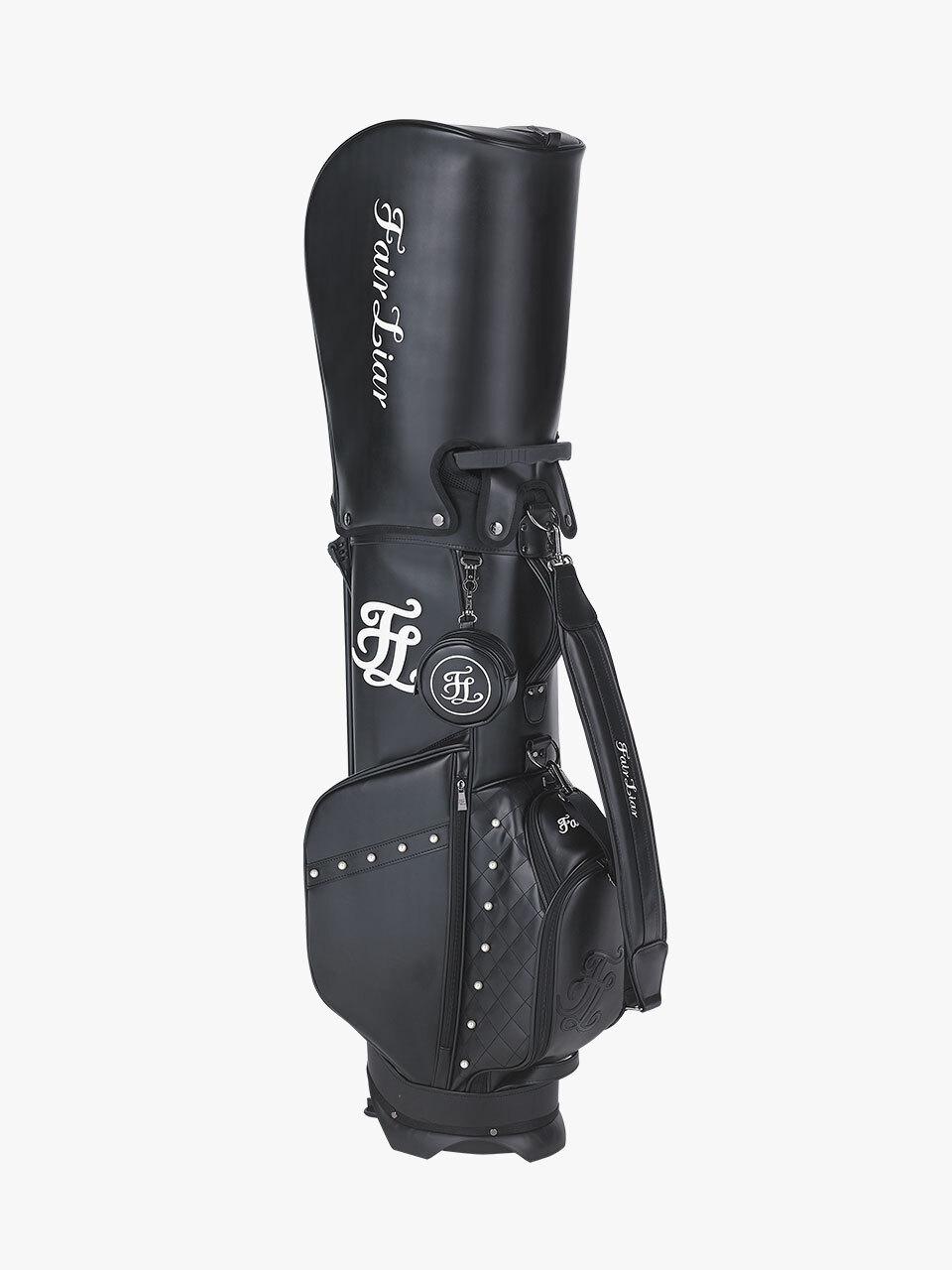 FAIRLIAR GOLF Pearl Quilted Premium Synthetic Stand Bag [Black]