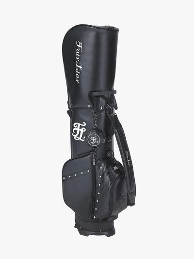 FAIRLIAR GOLF Pearl Quilted Premium Synthetic Stand Bag [Black]