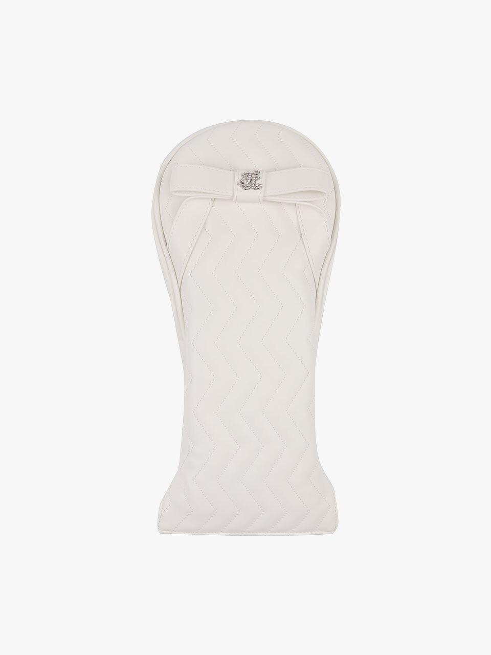 FAIRLIAR GOLF Ribbon Quilted Artificial Leather Driver Cover [Beige]