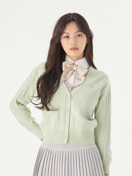 FAIRLIAR GOLF Two-tone V-neck Cardigan Golf [Green]