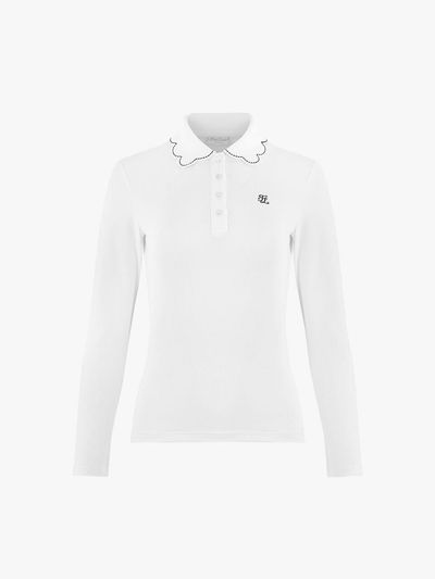 FAIRLIAR GOLF Wave Collar UV Protection Slim Fit T-shirt [Beige]