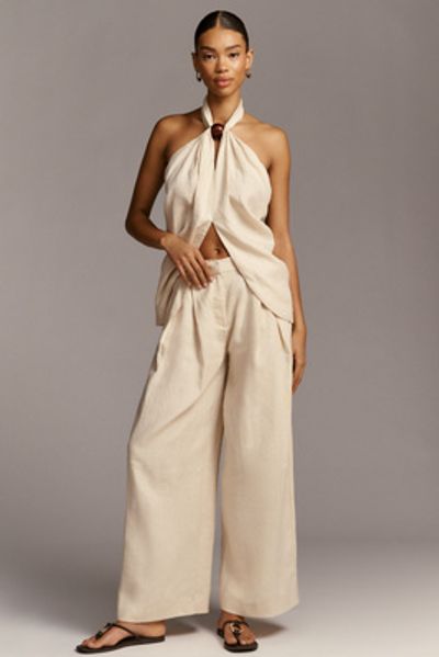 Faithfull 100% Linen Sofia Trousers Pants