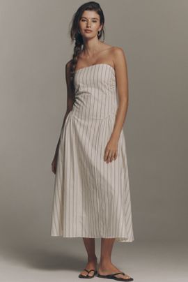 Faithfull Benetta Strapless Midi Dress