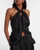 Faithfull Faithfull Biba embellished halterneck linen top - 3