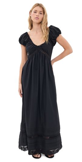 FAITHFULL FAITHFULL Elodia Maxi Dress Mia Lace Black