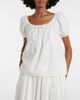 Faithfull Faithfull Galle lace-trimmed cotton top - 2
