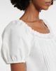 Faithfull Faithfull Galle lace-trimmed cotton top - 4