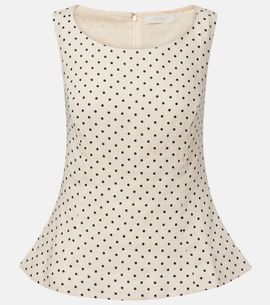 Faithfull Faithfull Iria polka-dot linen top