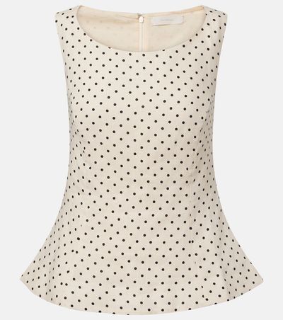 Faithfull Faithfull Iria polka-dot linen top