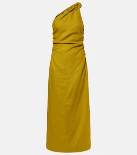 Faithfull Faithfull Jomana one-shoulder linen maxi dress