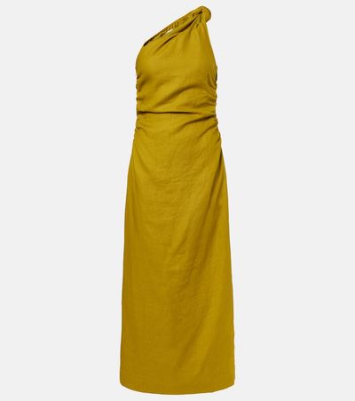 Faithfull Faithfull Jomana one-shoulder linen maxi dress