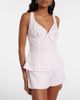 Faithfull Faithfull Maturba gingham linen top - 2