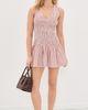 FAITHFULL FAITHFULL Palomar Mini Dress Paloma Check/Cinnamon White - 5