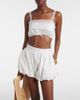 Faithfull Faithfull Renee lace-trimmed cotton crop top - 2