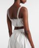 Faithfull Faithfull Renee lace-trimmed cotton crop top - 4