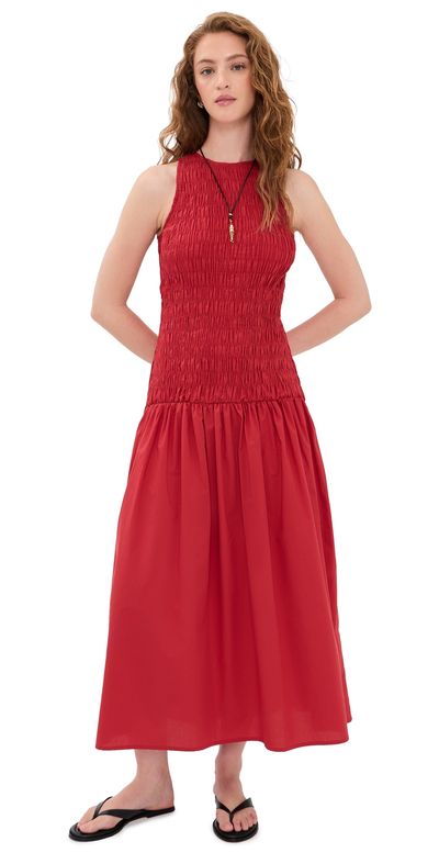 FAITHFULL FAITHFULL Sanchia Midi Dress Chilli