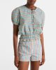 Faithfull Faithfull Santana checked cotton-blend top - 2