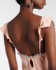 Faithfull Faithfull Sella lace-trimmed satin maxi dress - 6