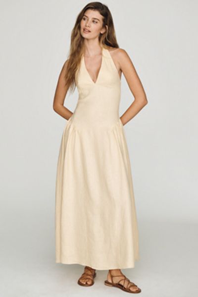 Faithfull La Cala 100% Linen Maxi Dress