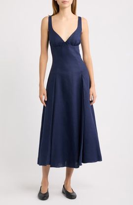 Faithfull the Brand Faithfull the Brand Adalee Linen Midi Dress