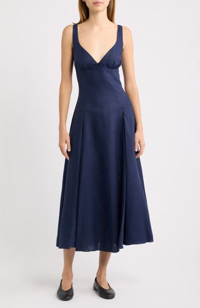 Faithfull the Brand Faithfull the Brand Adalee Linen Midi Dress