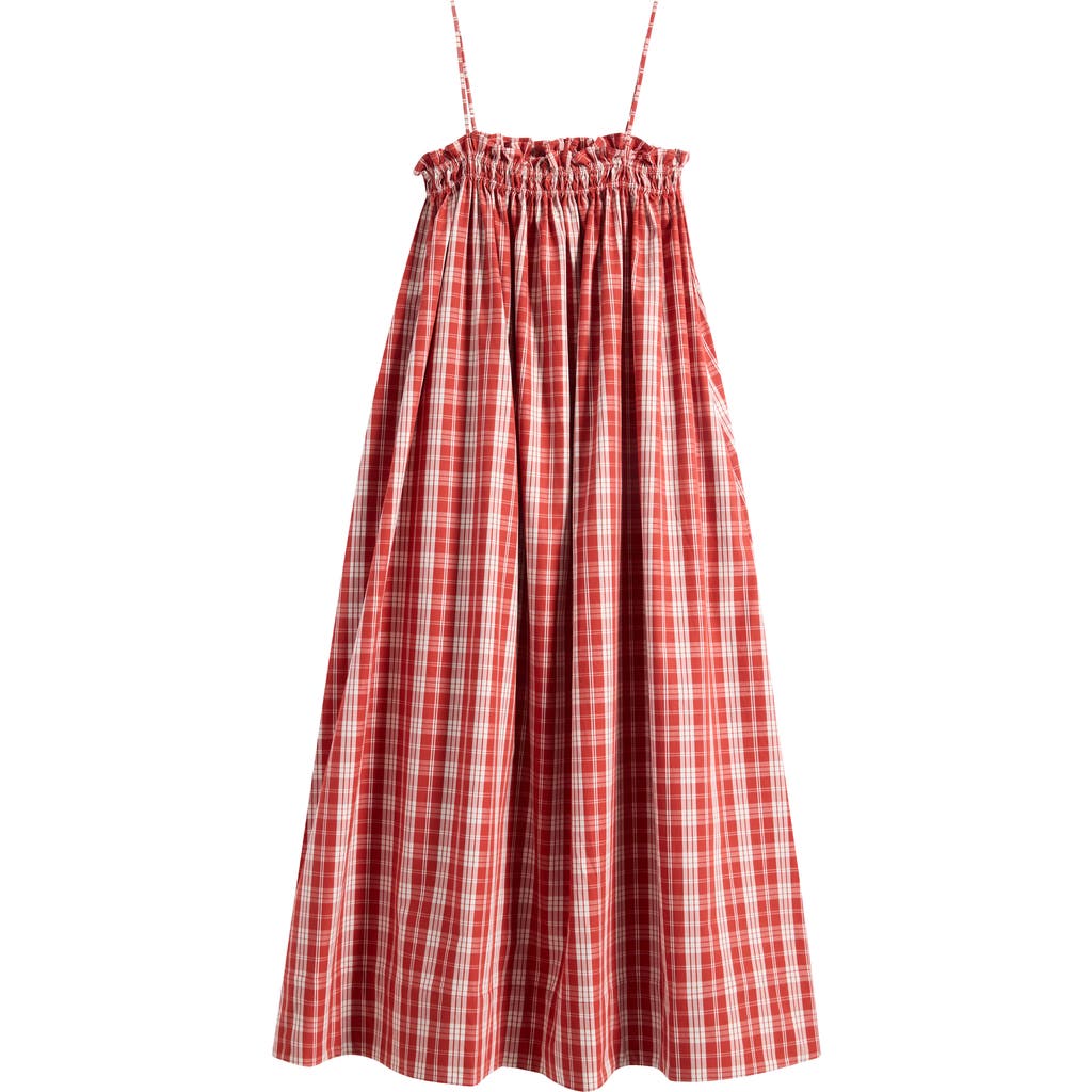 Faithfull the Brand Faithfull the Brand Gerta Plaid Cotton Midi Dress