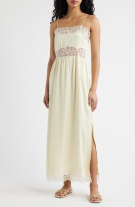 Faithfull The Brand - Faithfull Eudora Ruffle-Sleeve Scoop-Neck A-Line Midi Dress Faithfull The Brand - Faithfull Eudora Ruffle-Sleeve Scoop-Neck A-Line Midi Dress