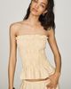 Faithfull Tiera 100% Linen Smocked Top - 1