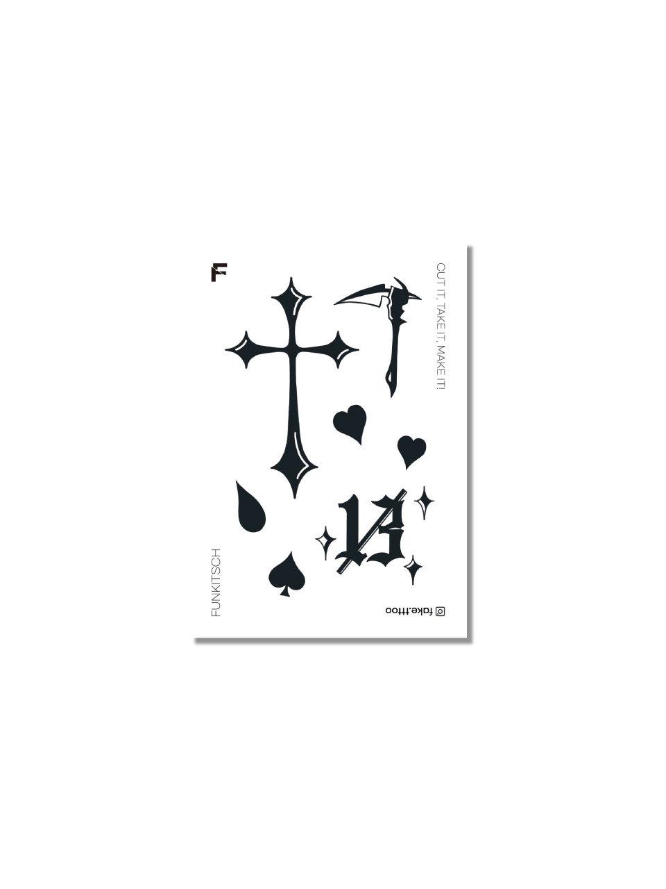 FAKE.TTT 13th tattoo sticker