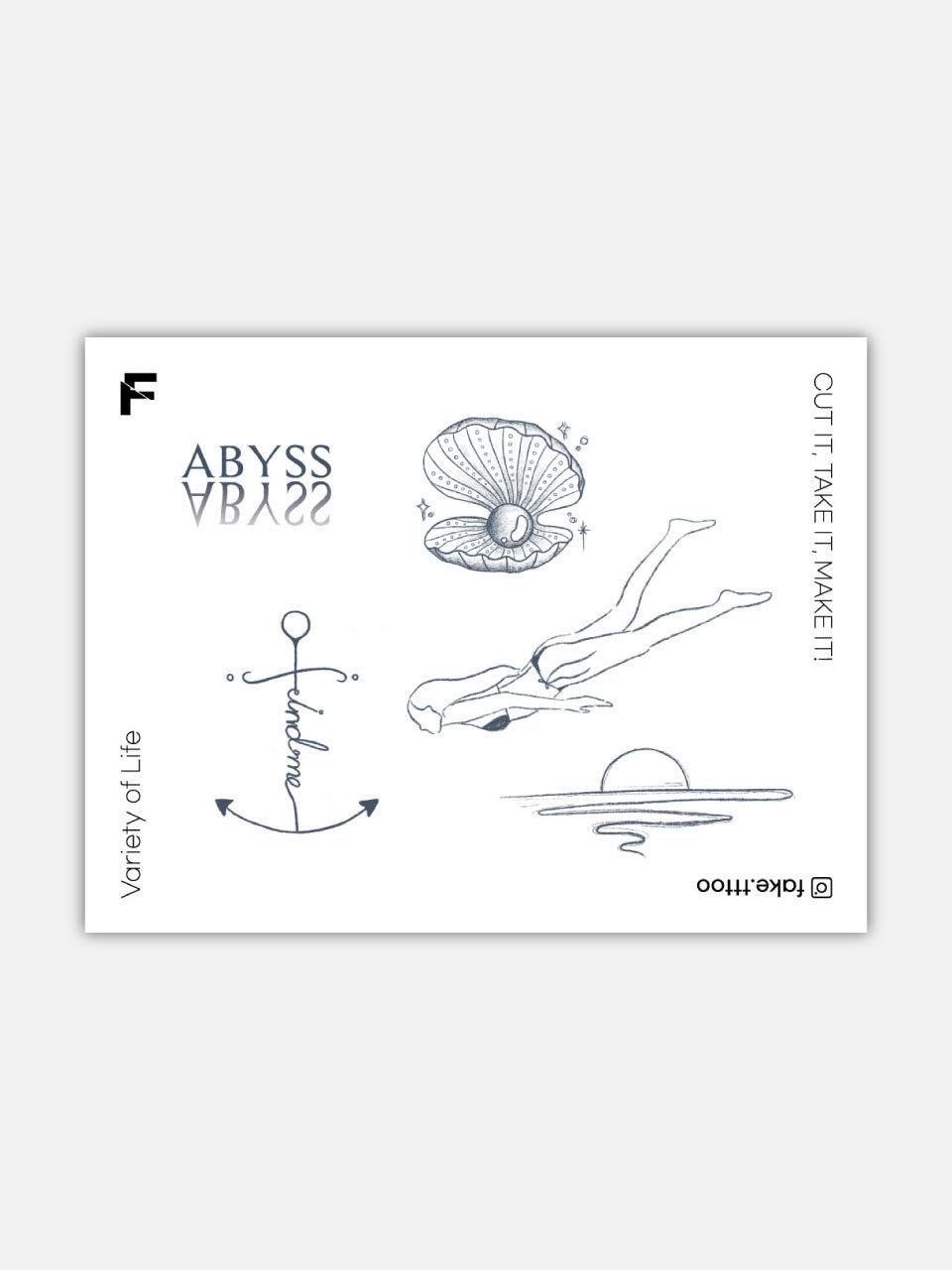 FAKE.TTT Abyss tattoo sticker