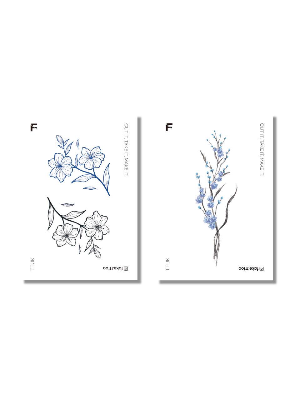 FAKE.TTT B Tattoo Sticker Set