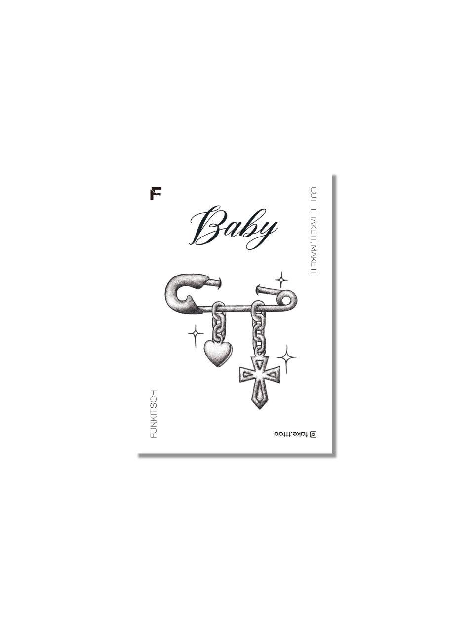 FAKE.TTT BB Brooch tattoo sticker