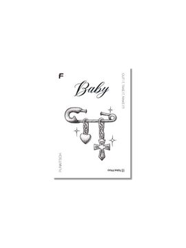 FAKE.TTT BB Brooch tattoo sticker