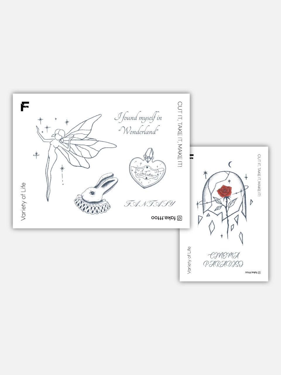 FAKE.TTT Fantasy Movie tattoo sticker