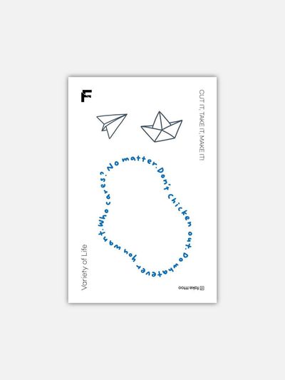 FAKE.TTT Flying tattoo sticker