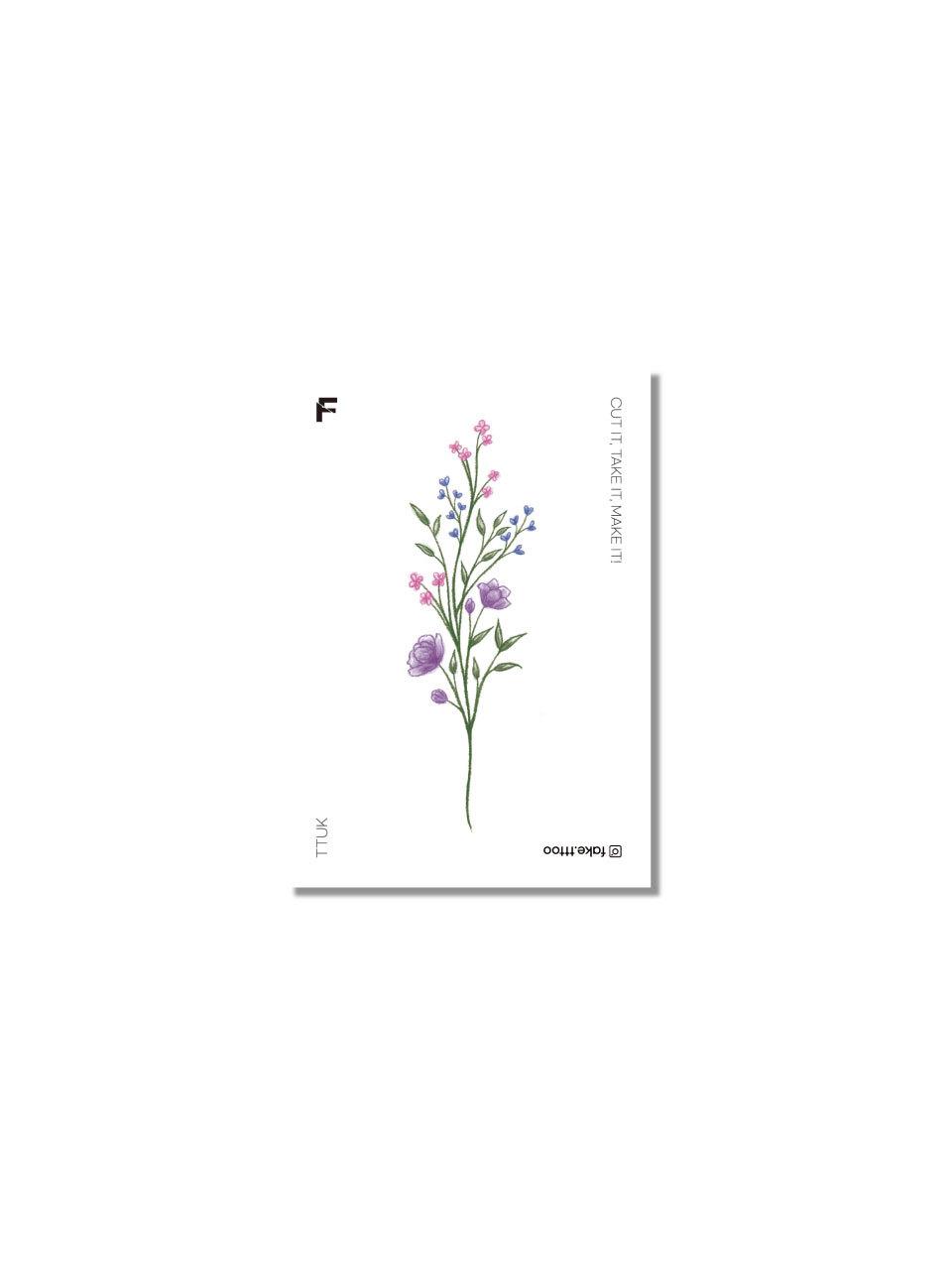 FAKE.TTT Green Bed tattoo sticker