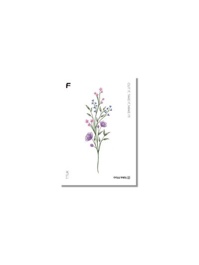 FAKE.TTT Green Bed tattoo sticker
