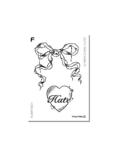 FAKE.TTT Hate tattoo sticker