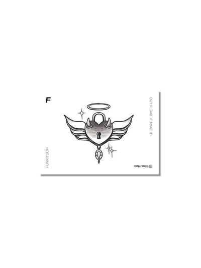 FAKE.TTT Lock tattoo sticker