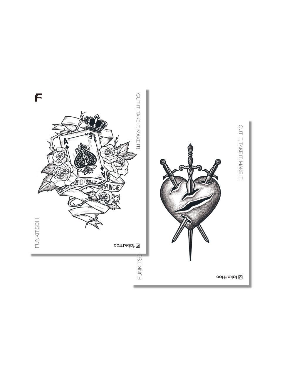 FAKE.TTT Once Tattoo Sticker Set for Tear