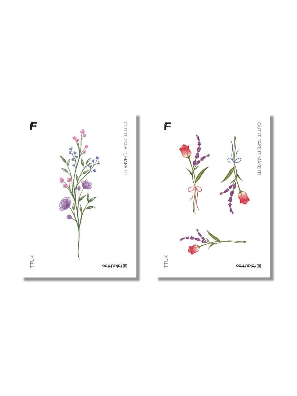 FAKE.TTT P Tattoo Sticker Set