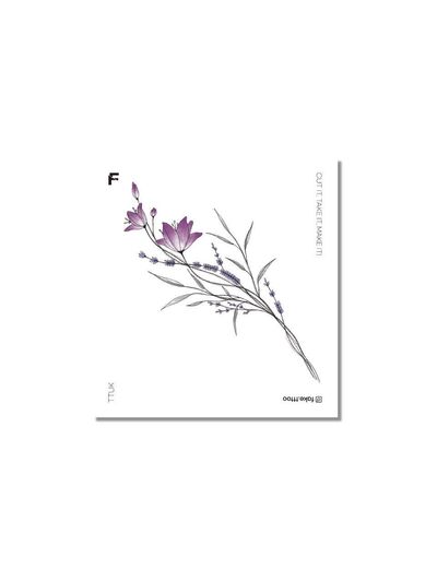 FAKE.TTT Purple Clock tattoo sticker