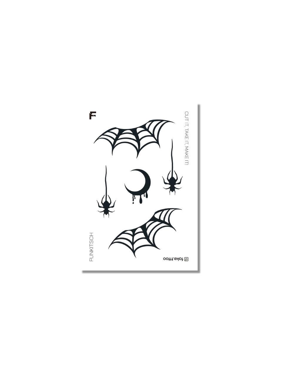FAKE.TTT Spider tattoo sticker