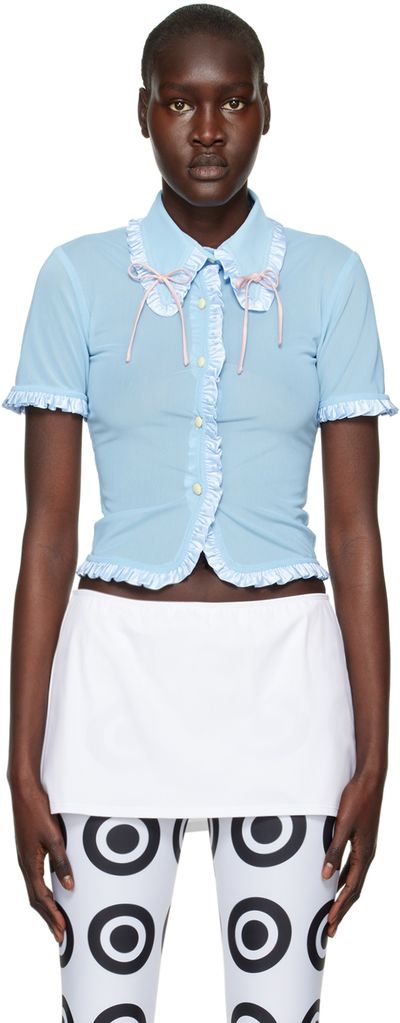 Fanc Club - Blue Bow Shirt