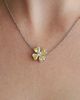 Fantasia by DeSerio Women's Sunny Clover Sterling Silver & 0.90 TCW Cubic Zirconia Pendant Necklace - 2