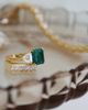 Fantasia Women's 14K White Gold, 5.00 TCW Lab-Grown Emerald & Cubic Zirconia 3-Stone Ring - 4