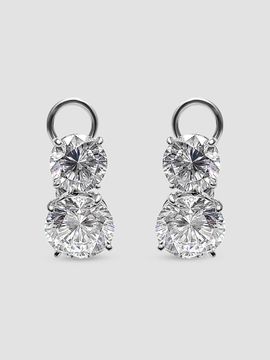 Fantasia Women's Sterling Silver & 12.00 TCW Cubic Zirconia Double Stud Earrings